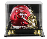 49ers Jerry Rice Authentic Signed Blaze Speed Mini Helmet W/ Case Fanatics