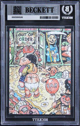Chevy Chase Signed 2023 Topps Garbage Pail Kids #42A Card Auto 10! BAS Slabbed