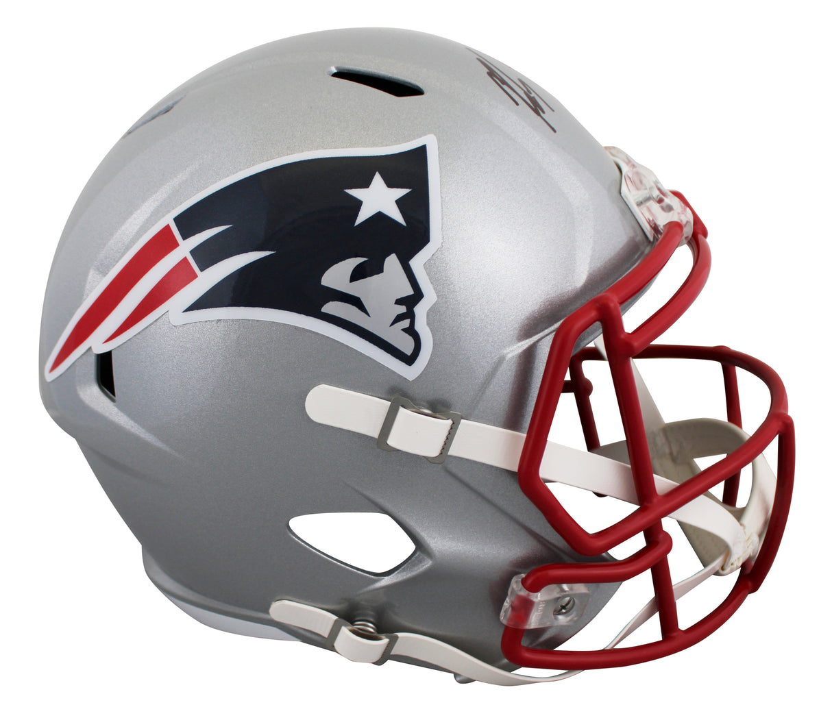 Patriots Rob Gronkowski Signed Full Size Speed Rep Helmet w/ Case Steiner