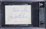 Paul McCartney The Beatles Authentic Signed 3x4 Cut Signature BAS Slabbed