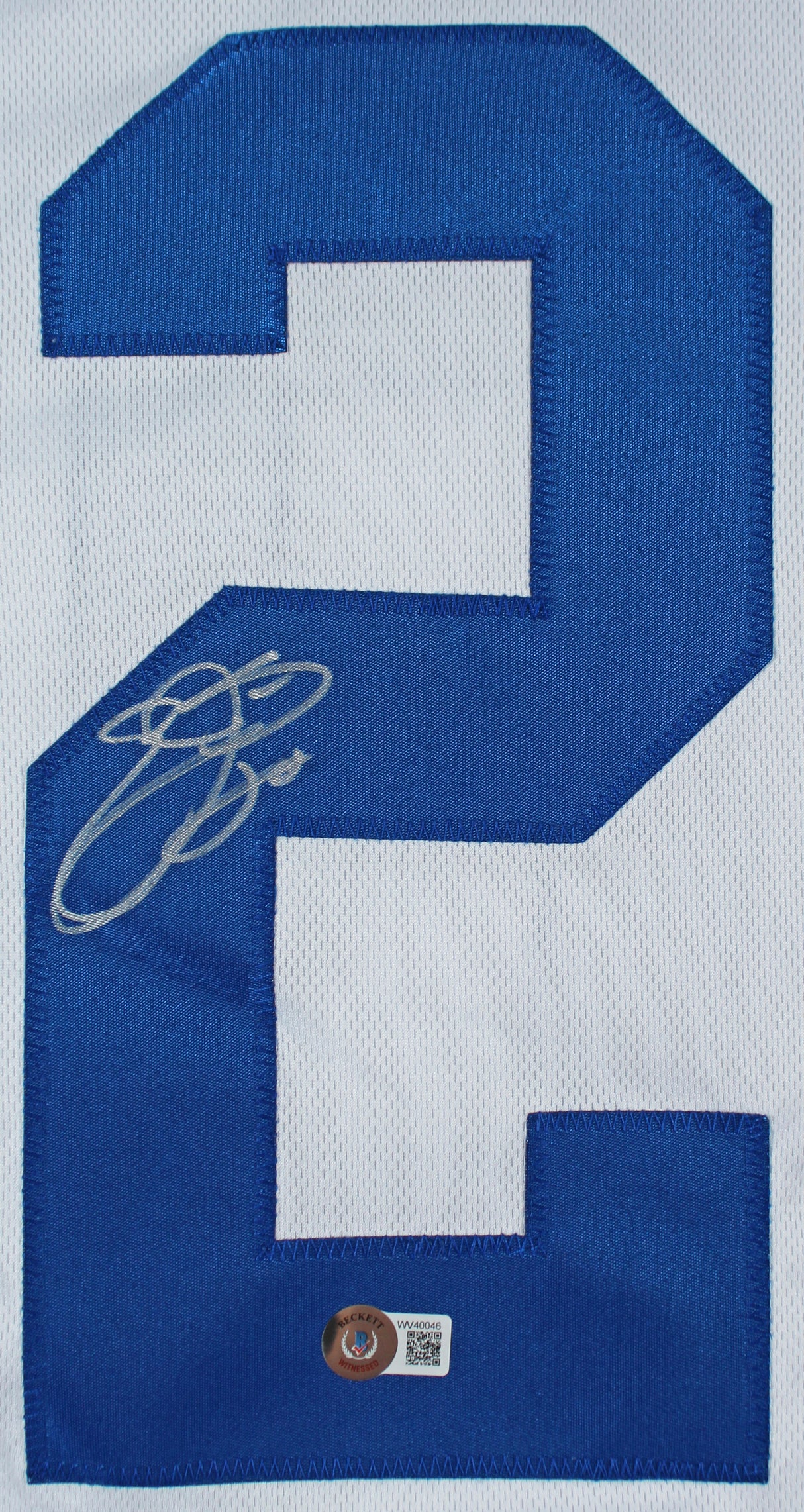 Emmitt Smith Authentic Signed White Pro Style Framed Jersey BAS Witnessed 2