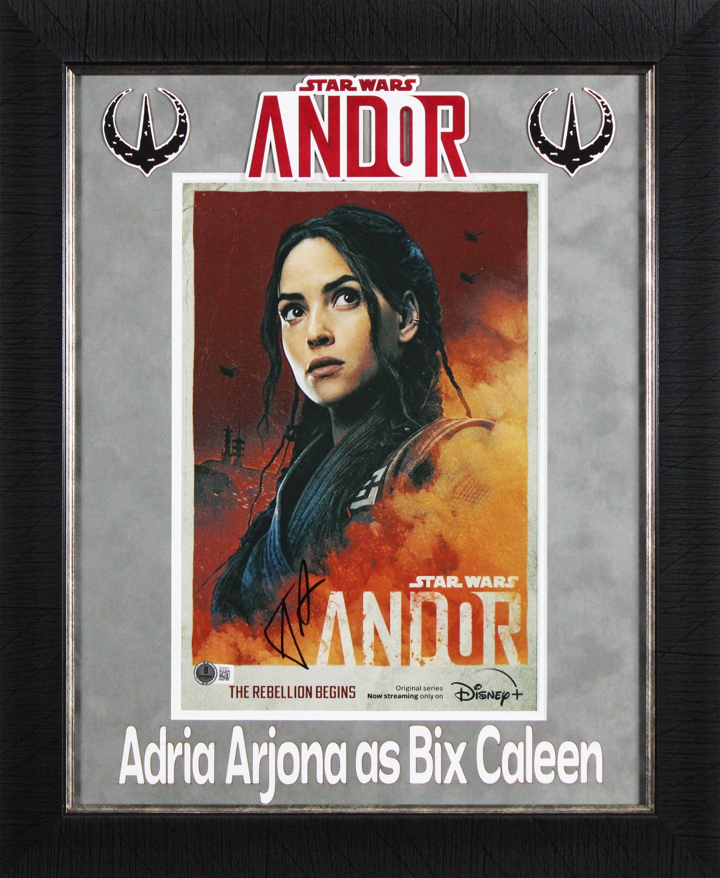 Adria Arjona Star Wars Andor Authentic Signed Framed 9.5x13.5 Photo BAS #BS40951