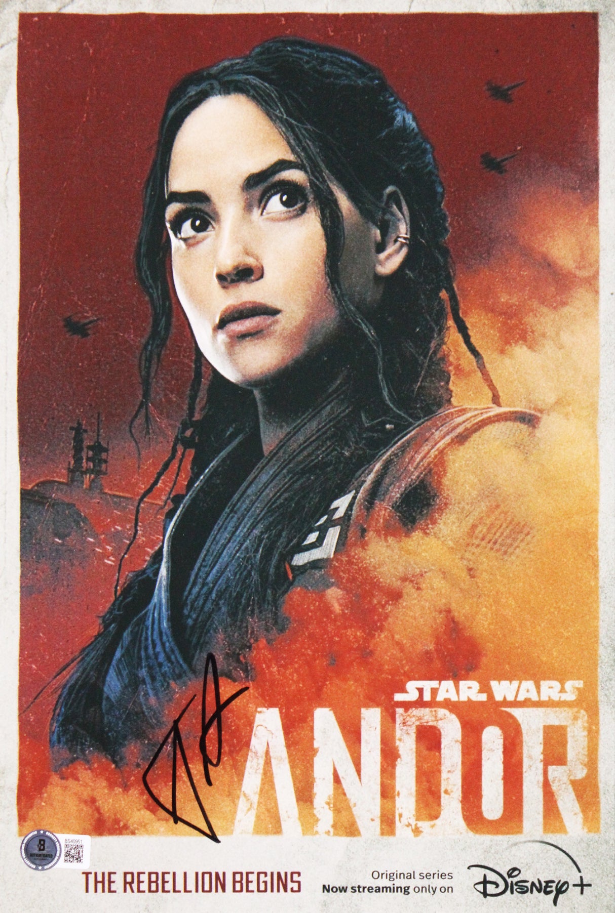 Adria Arjona Star Wars Andor Authentic Signed Framed 9.5x13.5 Photo BAS #BS40951