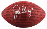Broncos John Elway Signed Wilson "Duke" Team Showcase Football W/ Case BAS Wit