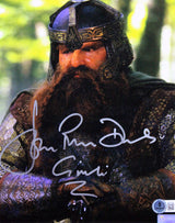 John Rhys-Davies Lord of the Rings Authentic Signed 8x10 Framed Photo BAS