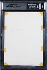 Joan Miro Authentic Signed 5x7 Black & White Photo Auto Graded NM-MT 8 BAS Slab