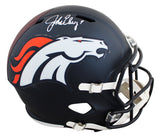 Broncos John Elway Signed Full Size Speed Rep Helmet W/ Case BAS Witnessed