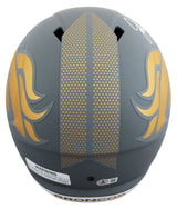 Broncos John Elway Signed Slate Full Size Speed Rep Helmet BAS Witnessed