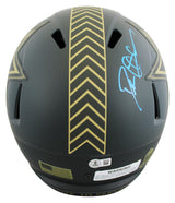 Cowboys Deion Sanders Signed STS IV Full Size Speed Rep Helmet BAS Witnessed