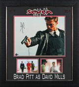Brad Pitt Seven Authentic Signed 11x14 Framed Photo Autographed BAS #BF42982