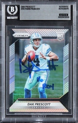 Dak Prescott "16 ROY" Signed 2016 Panini Prizm #231 RC Card Auto 10! BAS Slabbed