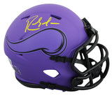 Vikings Randy Moss Authentic Signed Rave Speed Mini Helmet BAS Witnessed
