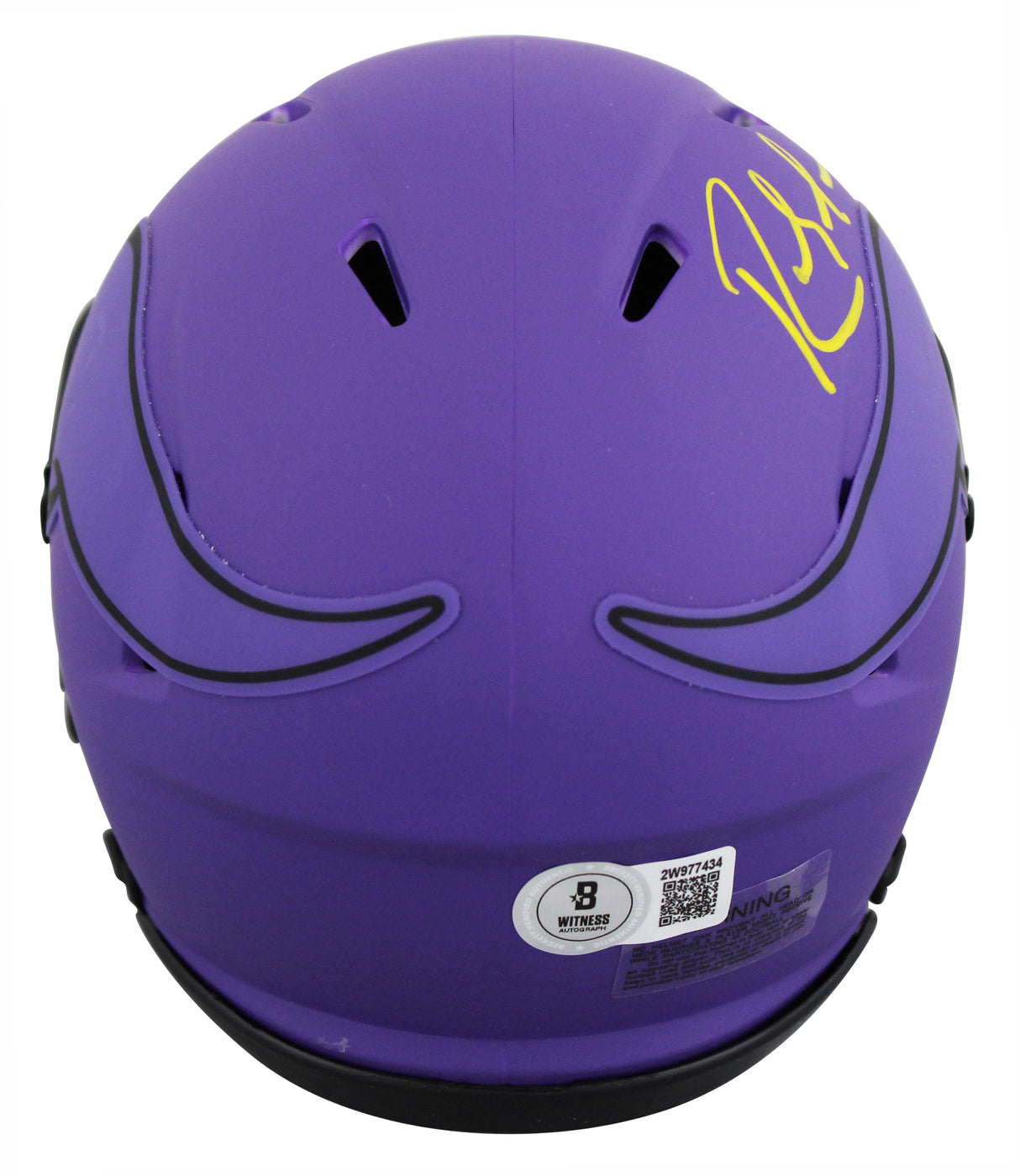 Vikings Randy Moss Authentic Signed Rave Speed Mini Helmet BAS Witnessed