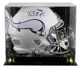 Vikings Randy Moss Signed 2024 On-Field Alt F/S Speed Proline Helmet W/ Case BAS