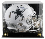 Cowboys Roger Staubach Signed STS III F/S Speed Proline Helmet W/ Case BAS Wit
