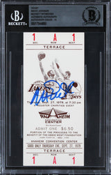 Lakers Magic Johnson Signed 9/27/79 LAL Vs LAC Ticket Stub Auto 10! BAS Slab 1