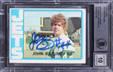 Jets John Riggins Authentic Signed 1972 Topps #13 Card Auto 10! BAS Slabbed