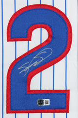 Sammy Sosa Authentic Signed White Pinstripe Pro Style Framed Jersey BAS Witness