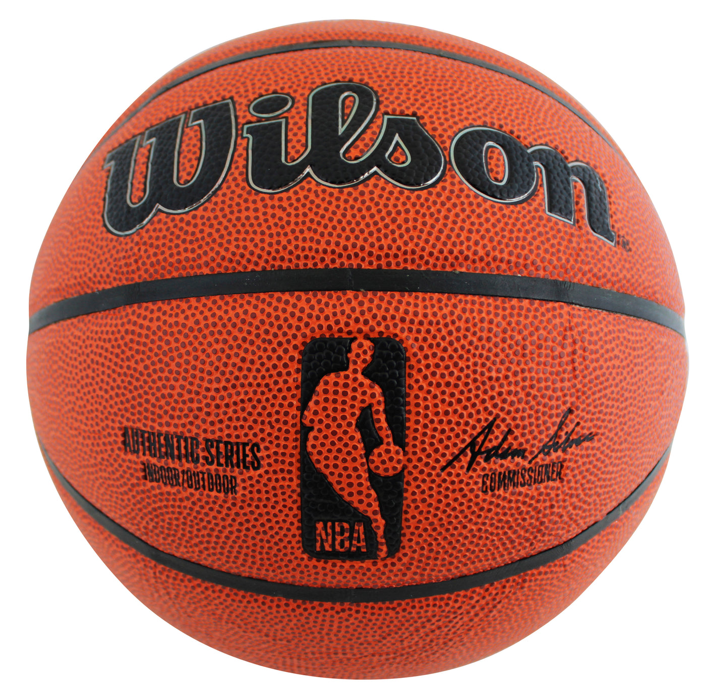 Jazz John Stockton & Karl Malone Authentic Signed Wilson Basketball BAS Witness
