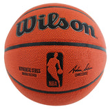 Jazz John Stockton & Karl Malone Signed Wilson Basketball w/ Case BAS Witnessed