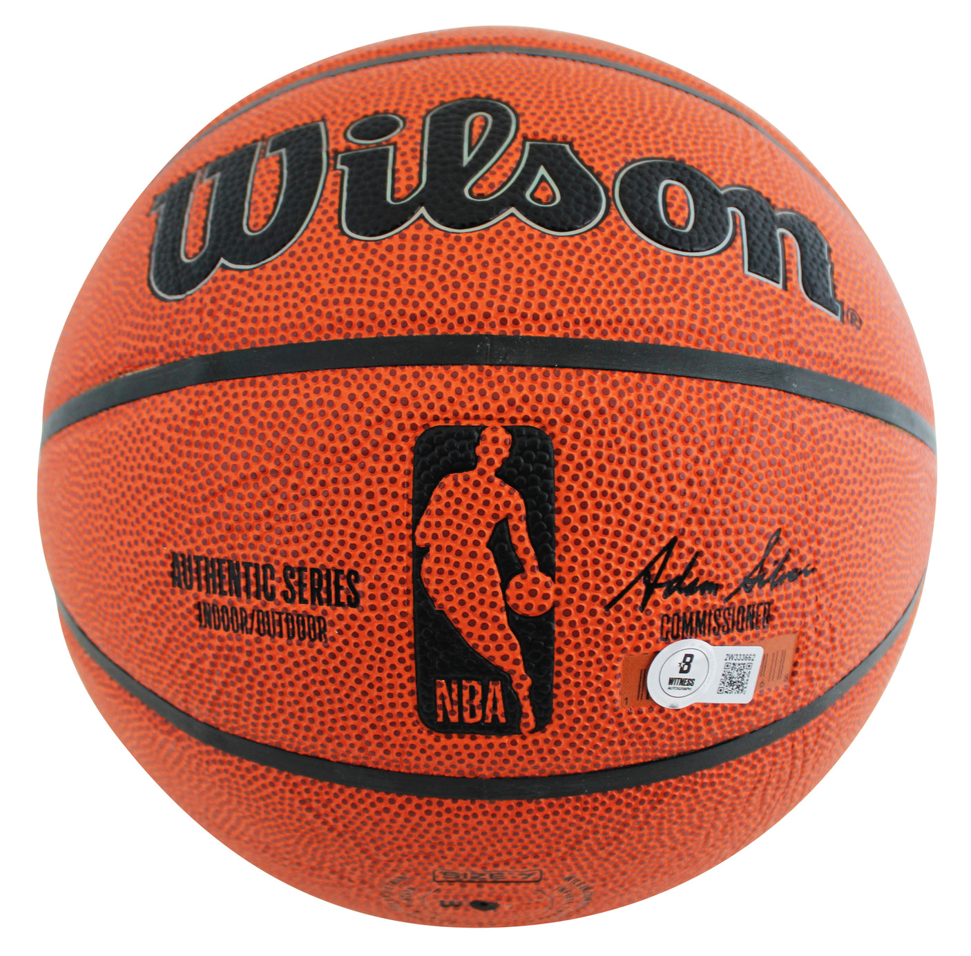 Jazz John Stockton & Karl Malone Signed Wilson Basketball w/ Case BAS Witnessed