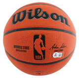 Jazz John Stockton & Karl Malone Signed Wilson Basketball w/ Case BAS Witnessed