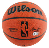 Jazz John Stockton & Karl Malone Authentic Signed Wilson Basketball BAS Witness