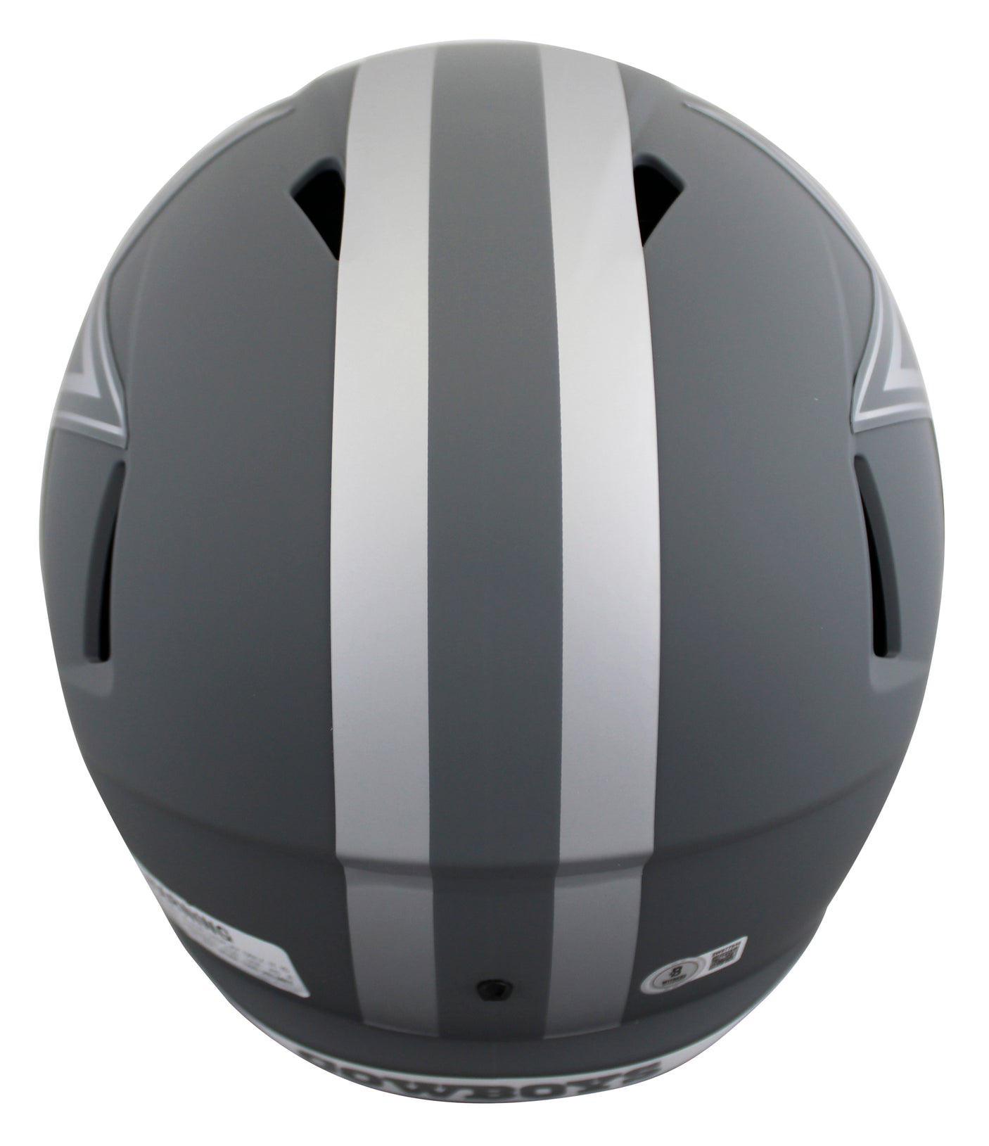 Cowboys Dak Prescott Signed Slate Full Size Speed Rep Helmet BAS Witnessed