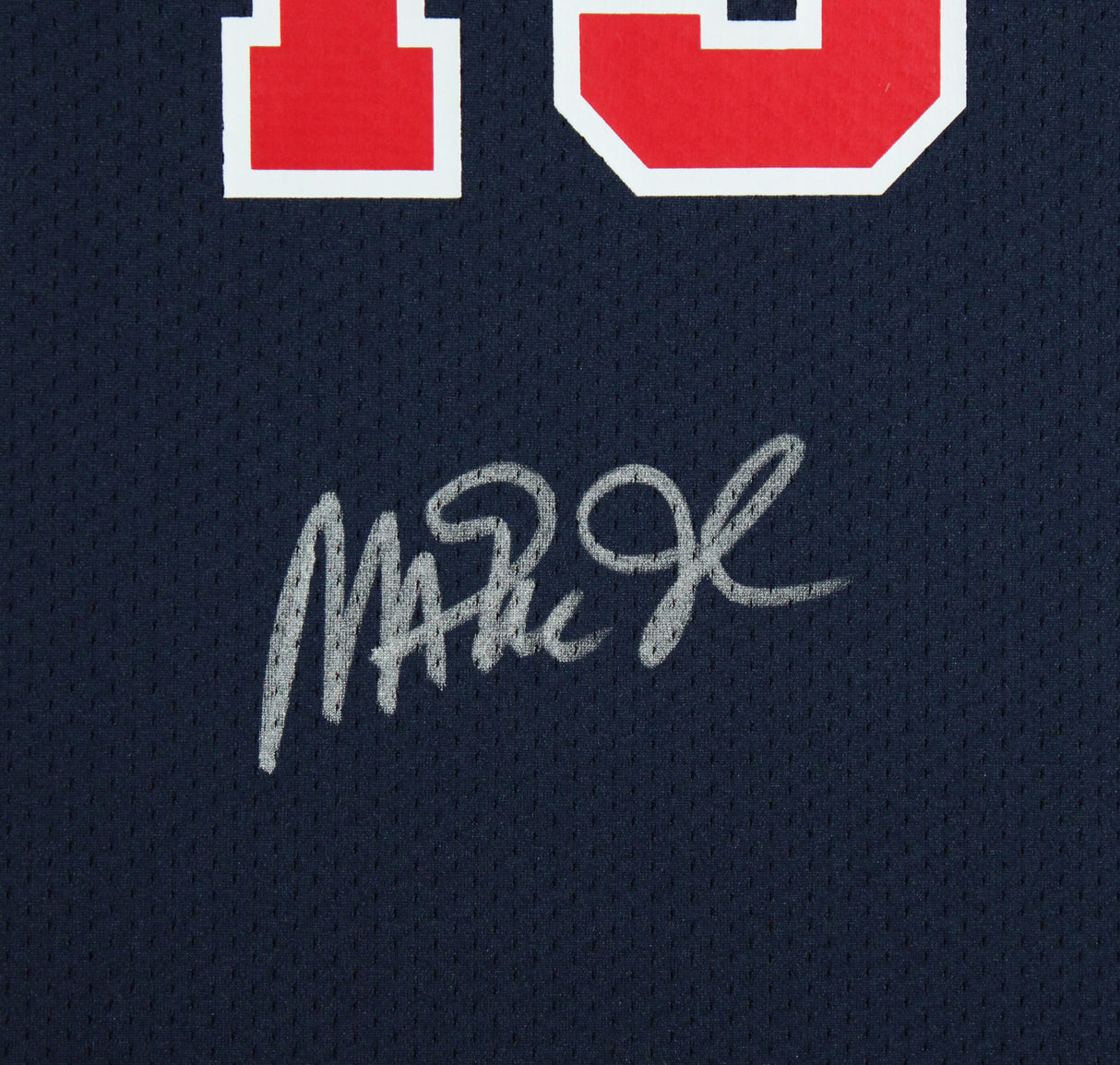Team USA Magic Johnson Signed Navy M&N 1992 Swingman Framed Jersey BAS Witnessed