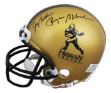 Heisman Winners (5) Staubach, Davis +3 Signed HT VSR4 Mini Helmet JSA #YY75193