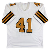 Alvin Kamara Authentic Signed White Alternate Pro Style Jersey BAS Witnessed