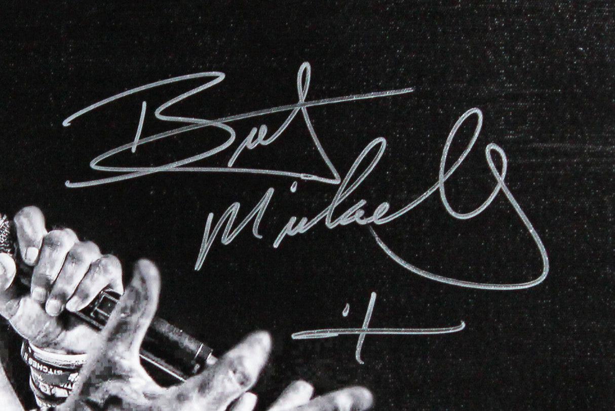 Bret Michaels Poison Authentic Signed & Framed 16x20 Canvas JSA #CL51526