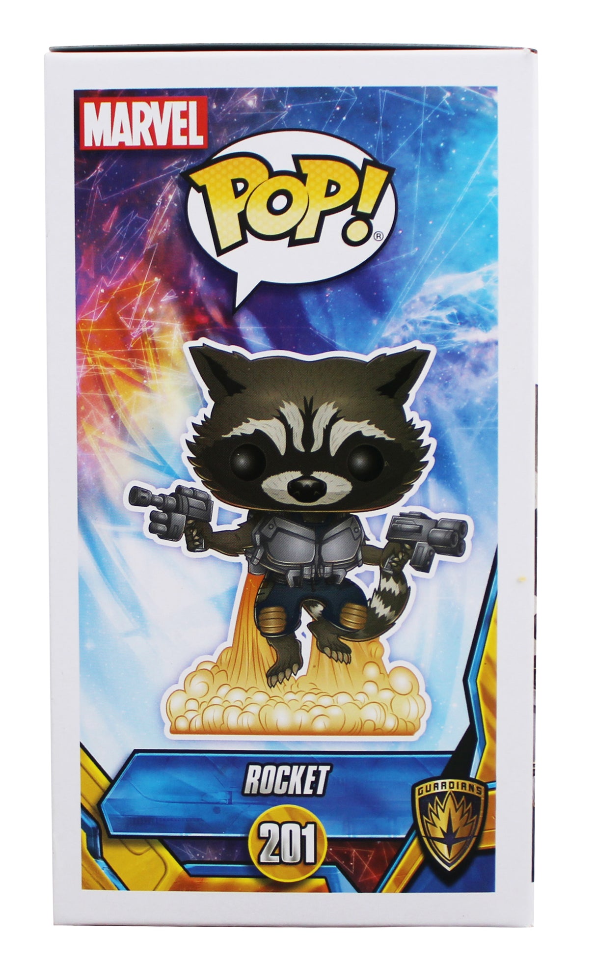Bradley Cooper Guardians of the Galaxy Signed Rocket #201 Funko Pop Figure BAS