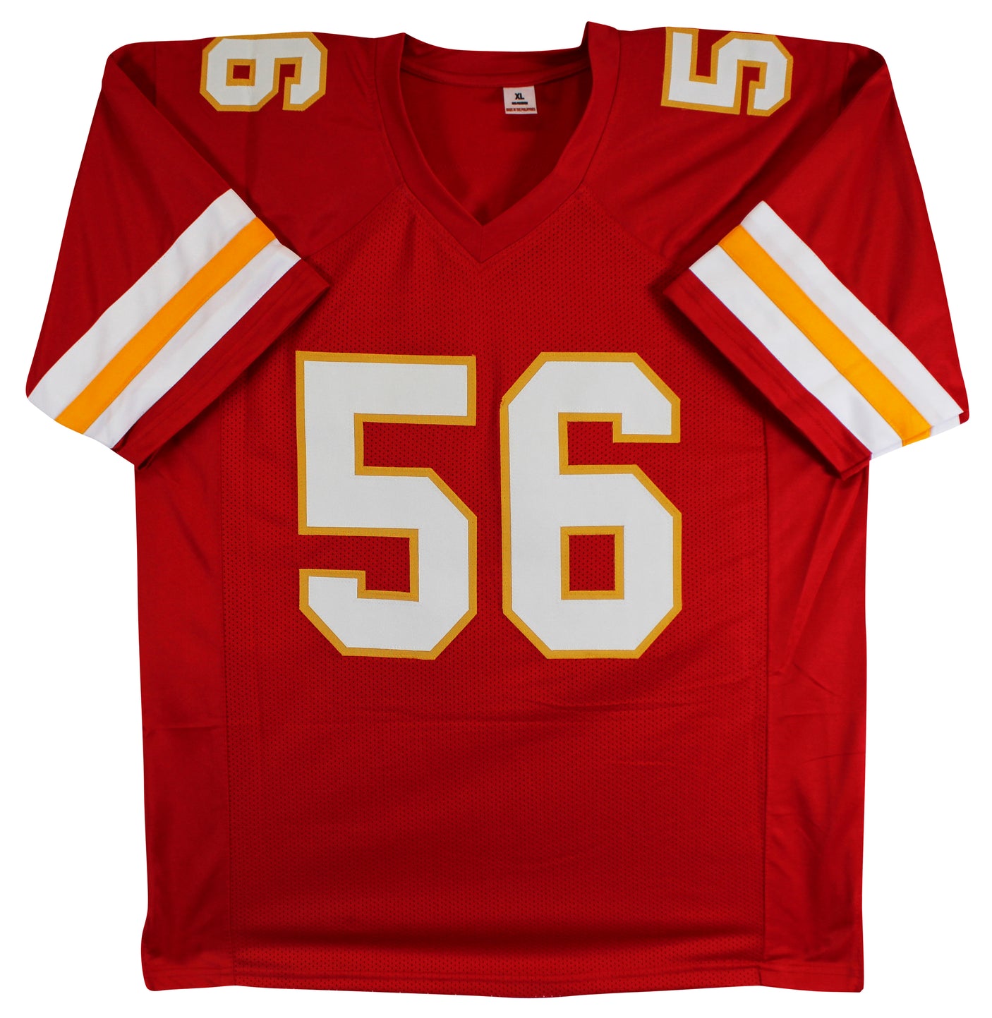 George Karlaftis Authentic Signed Red Pro Style Jersey Autographed BAS Witnessed