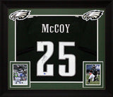 LeSean McCoy Authentic Signed Green Pro Style Framed Jersey BAS Witnessed