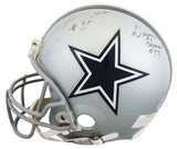 Cowboys Greats (7) Aikman, Jones, Wright +4 Signed Full Size Proline Helmet BAS