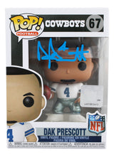 Cowboys Dak Prescott Authentic Signed #67 Funko Pop Vinyl Figure BAS Witnessed