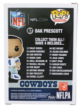 Cowboys Dak Prescott Authentic Signed #67 Funko Pop Vinyl Figure BAS Witnessed