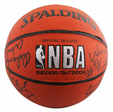 1993-94 76ers (11) Malone, Woolridge, Hornacek Signed Basketball BAS #AE13996