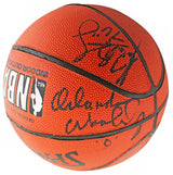 1993-94 76ers (11) Malone, Woolridge, Hornacek Signed Basketball BAS #AE13996