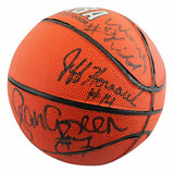 1993-94 76ers (11) Malone, Woolridge, Hornacek Signed Basketball BAS #AE13996
