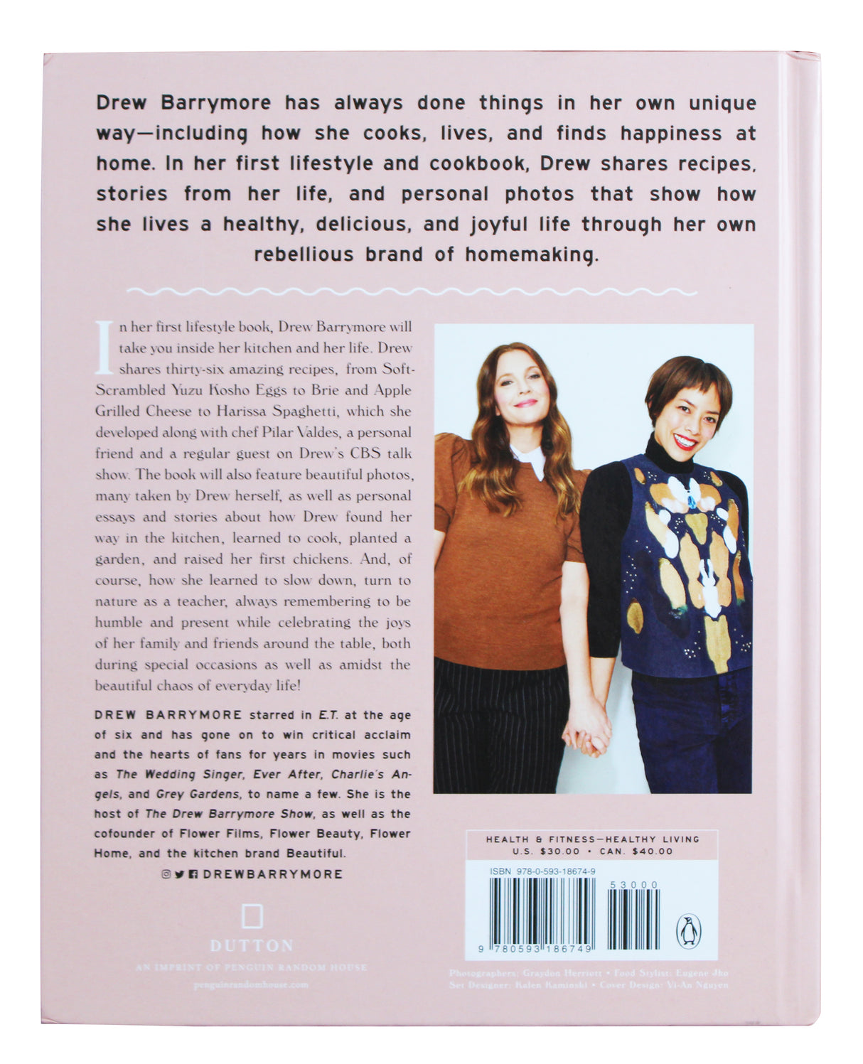 Drew Barrymore Authentic Signed Rebel Homemaker Hardcover Book Autographed BAS