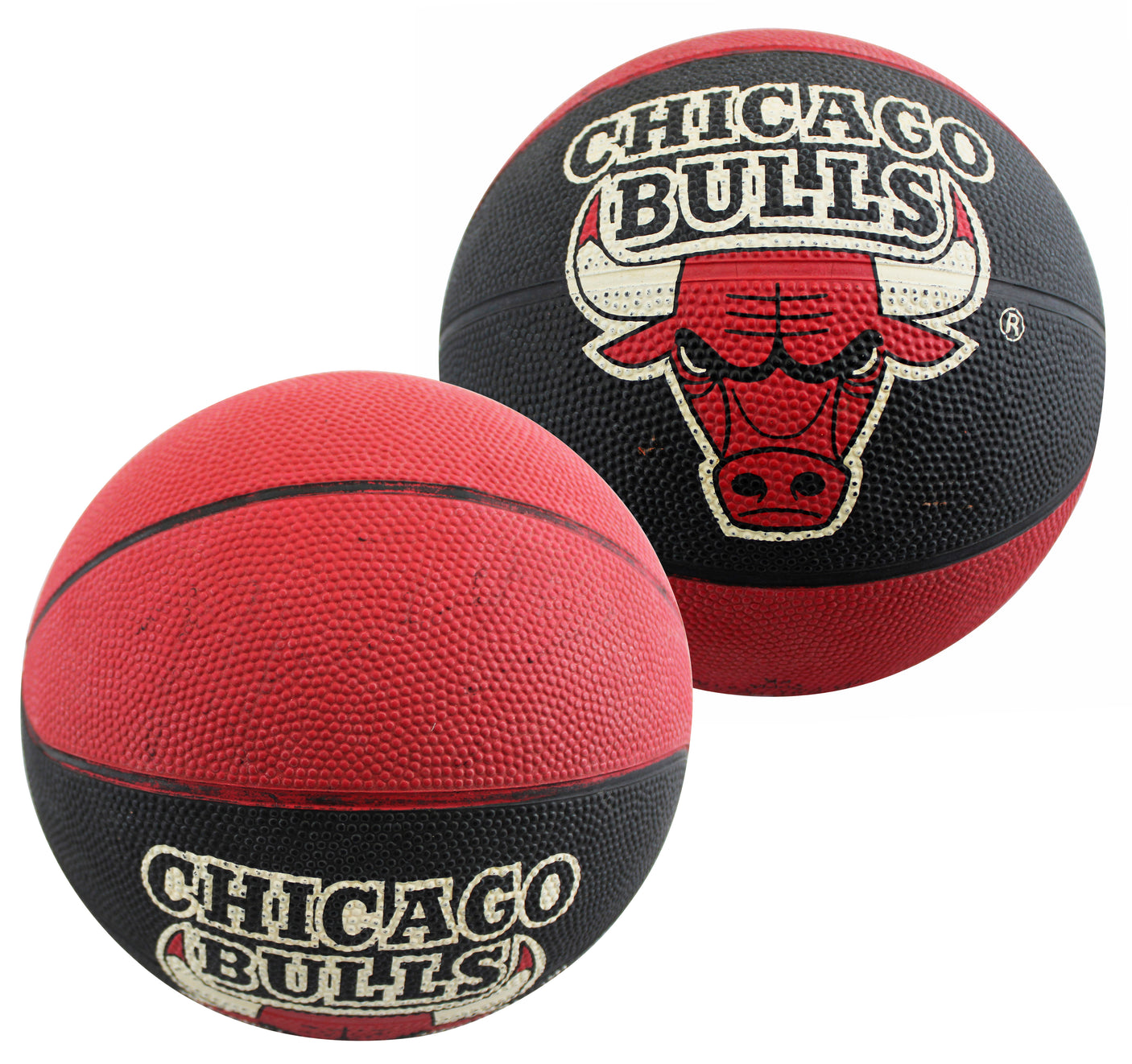 Bulls Michael Jordan Signed Chicago Bulls Mini Logo Basketball BAS #AE13994