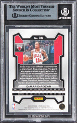 Bulls DeMar DeRozan Authentic Signed 2023 Panini Prizm #36 Card BAS Slabbed 1