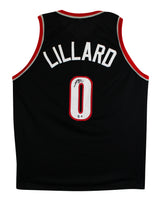 Damian Lillard Authentic Signed Black Pro Style Jersey Autographed BAS 2