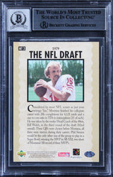 49ers Joe Montana Signed 1995 UD Joe Montana Trilogy #MT3 Card Auto 10! BAS Slab