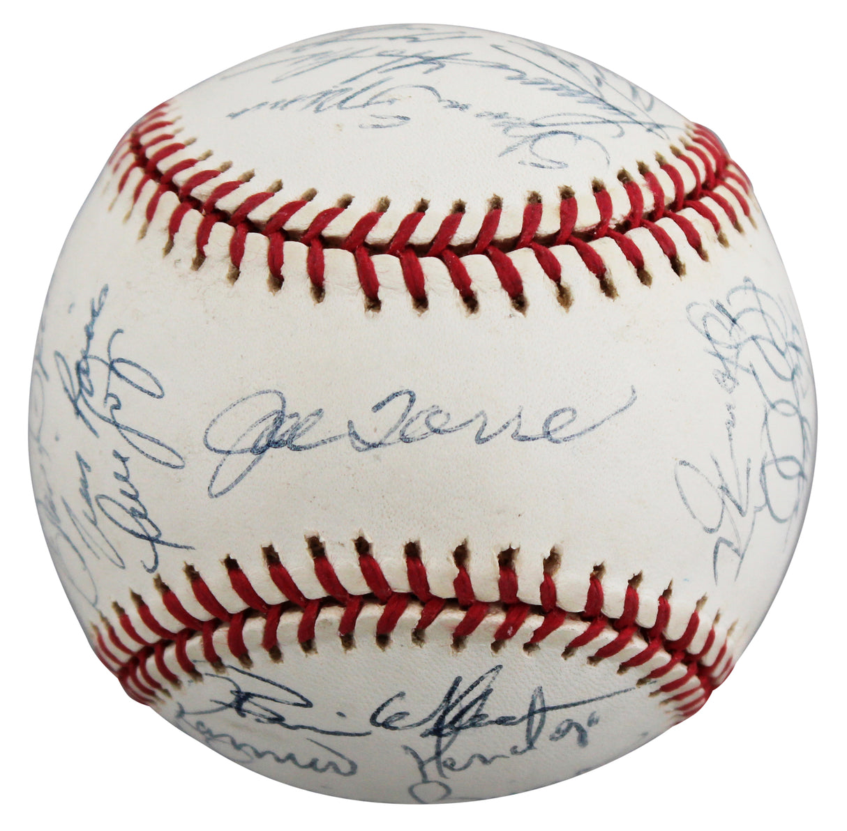 1998 Yankees (31) Torre, Rivera, Raines Signed WS Logo OML Baseball BAS #AE13971