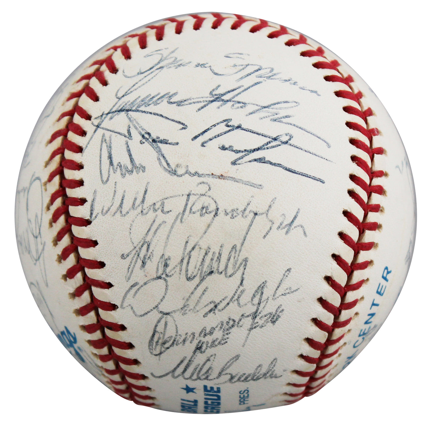 1998 Yankees (31) Torre, Rivera, Raines Signed WS Logo OML Baseball BAS #AE13971