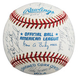 1998 Yankees (31) Torre, Rivera, Raines Signed WS Logo OML Baseball BAS #AE13971