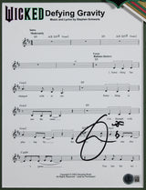 Cynthia Erivo Wicked Authentic Signed 8x10 Framed Music Sheet Photo BAS #BV04002